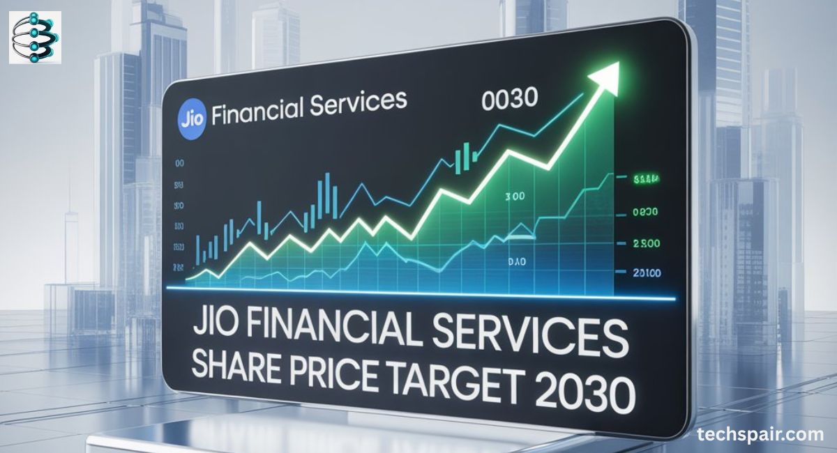 "jio financial services share price target 2030"